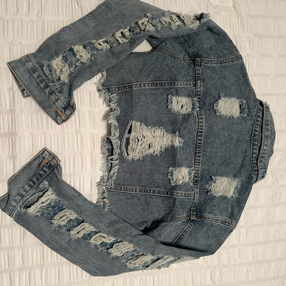Denim love jean jacket, brand new and never been worn